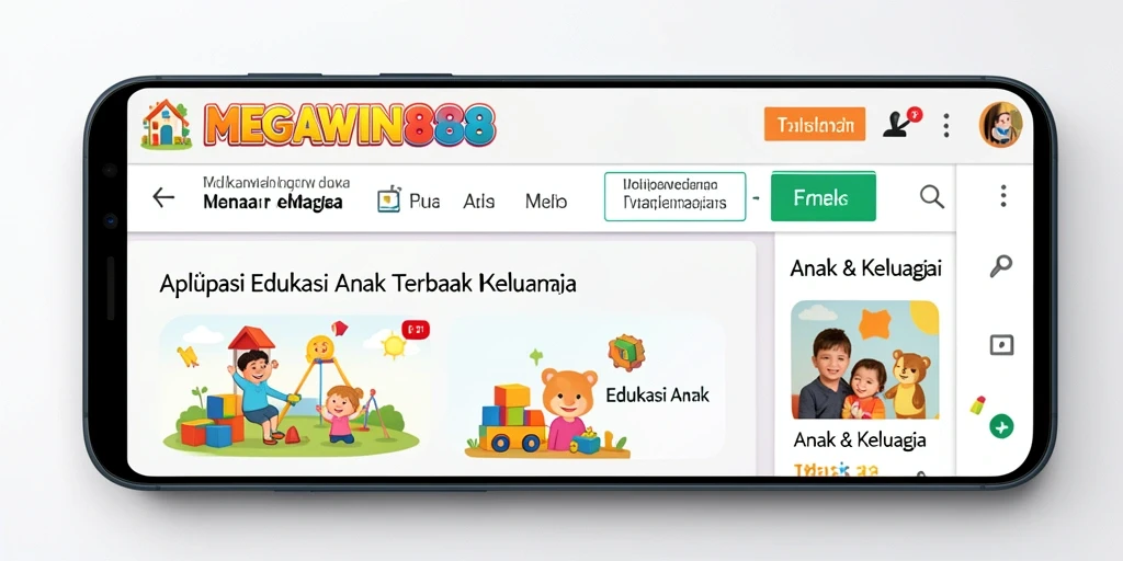 Tampilan antarmuka aplikasi Edukasi Anak yang menarik dan interaktif.