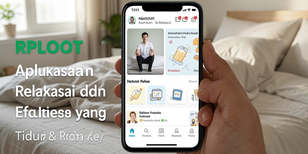 Tampilan antarmuka RPLOOT yang menenangkan untuk tidur.