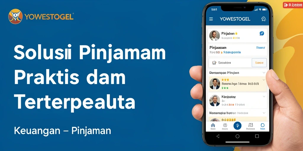 Tampilan antarmuka aplikasi YOWESTOGEL yang sederhana dan user-friendly.
